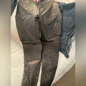 Never worn brand new spanx moto leggings medium
